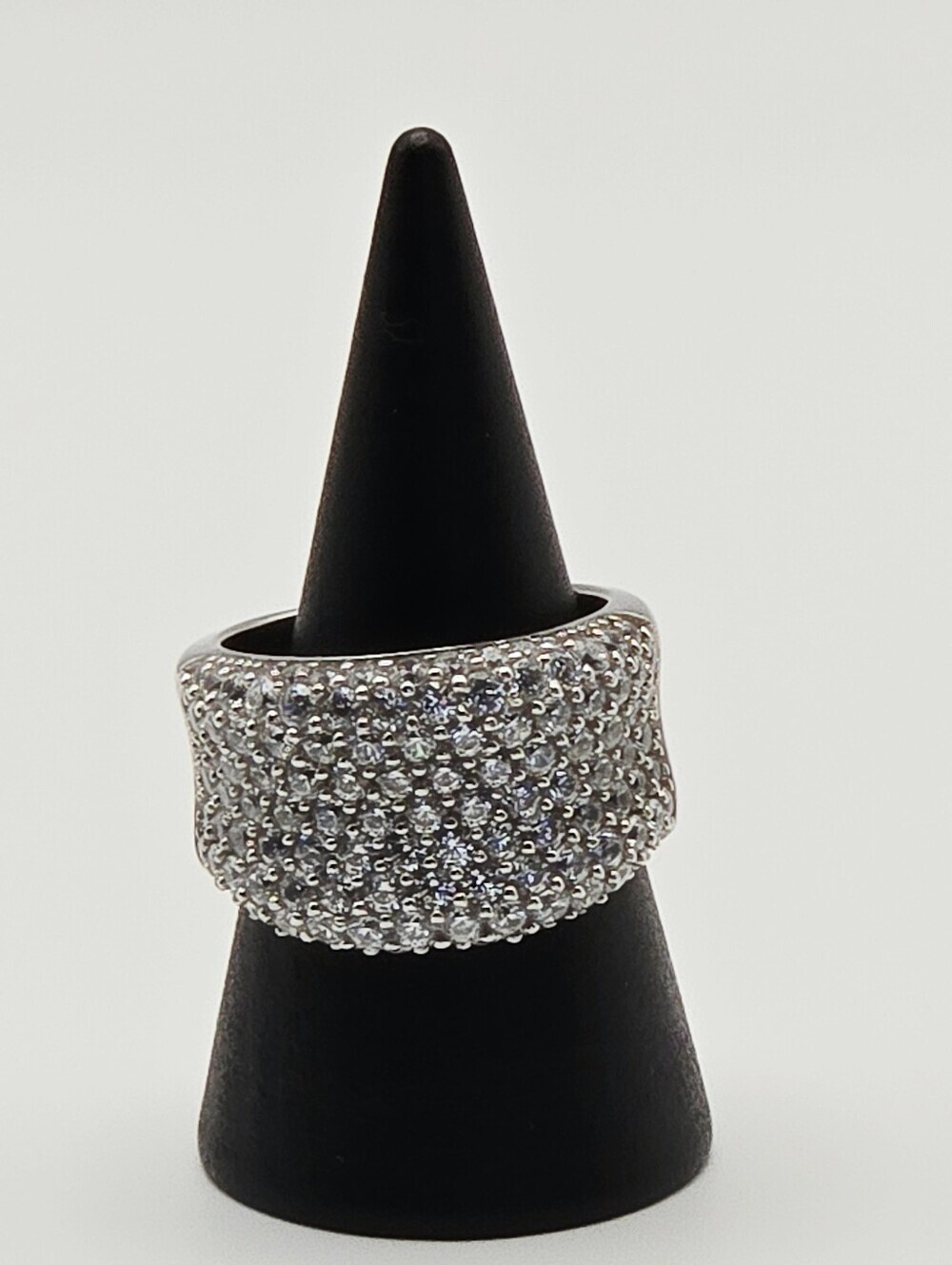 Sterling Sliver Ring Sw 925 CZ Ring Size 7.25 Weight 8g - Picture 14 of 17